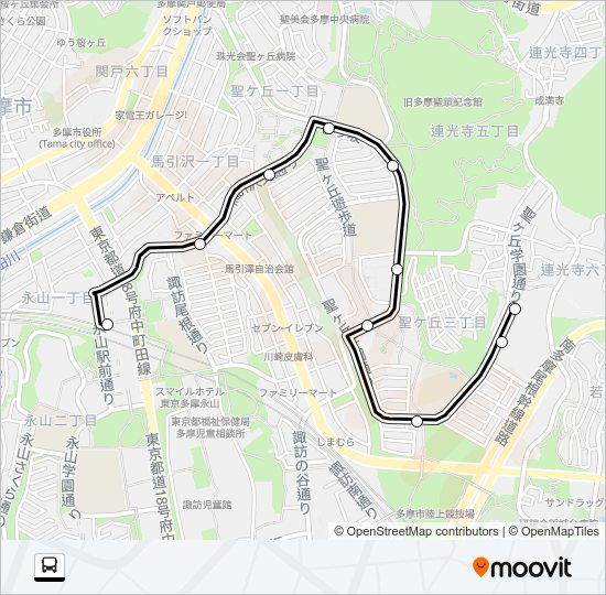 永３４ Bus Line Map