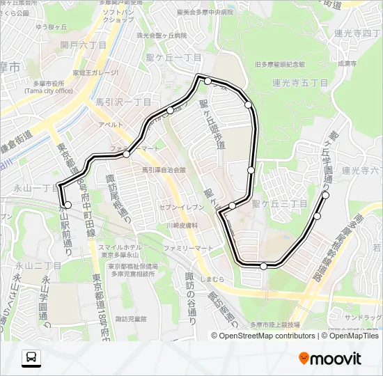 永３４ Bus Line Map