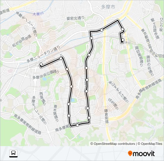 永６５ Bus Line Map