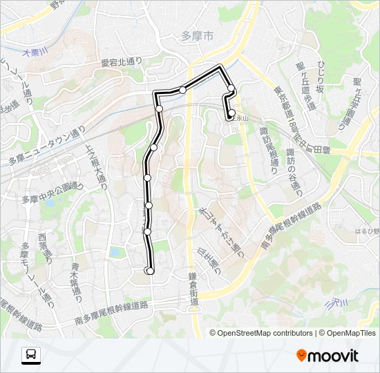 永６６ Bus Line Map
