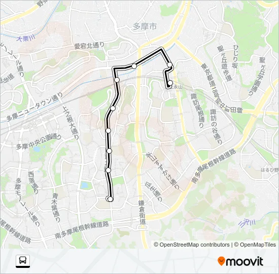 永６６ バスの路線図