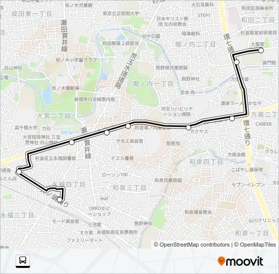 永７０ バスの路線図