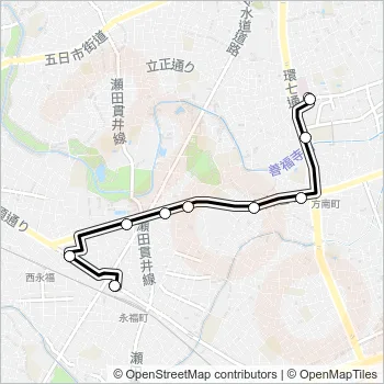 永７２ Bus Line Map