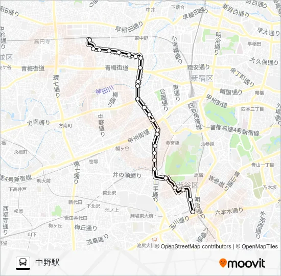 Shibu 64 Bus Line Map