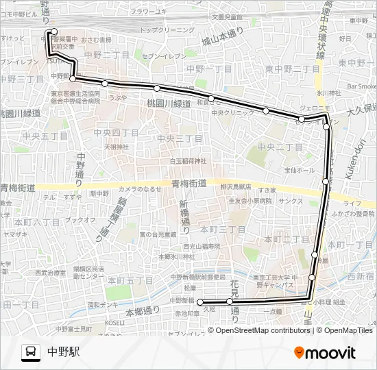 Shibu 64 Bus Line Map