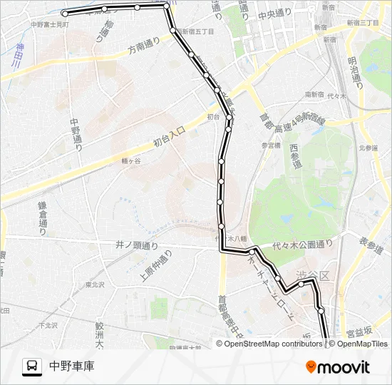 Shibu 64 Bus Line Map