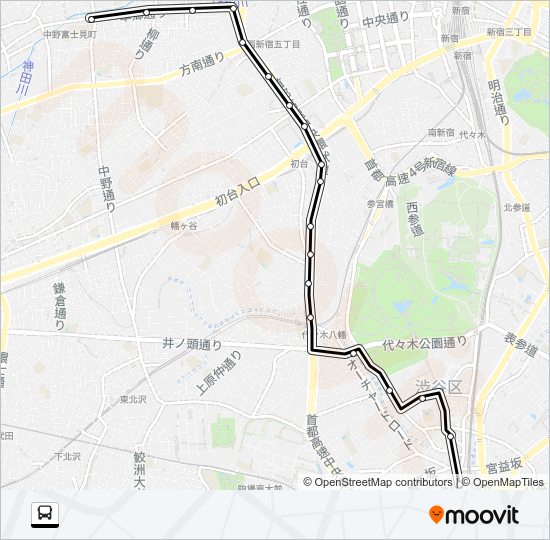 渋６４ Bus Line Map