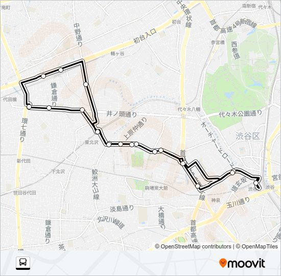 渋６５ Bus Line Map