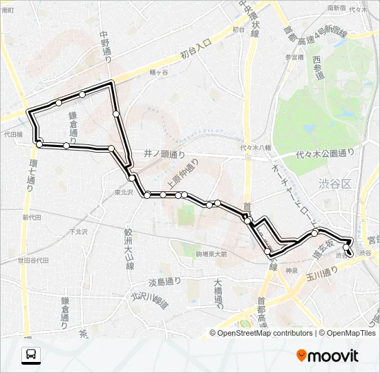 渋６５ Bus Line Map