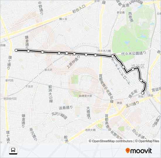 渋６８ Bus Line Map