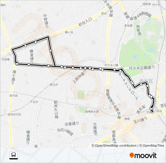 渋６９ Bus Line Map