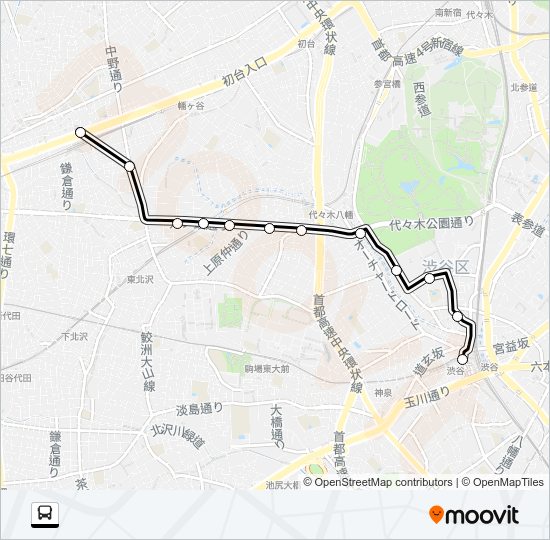 渋６９ Bus Line Map