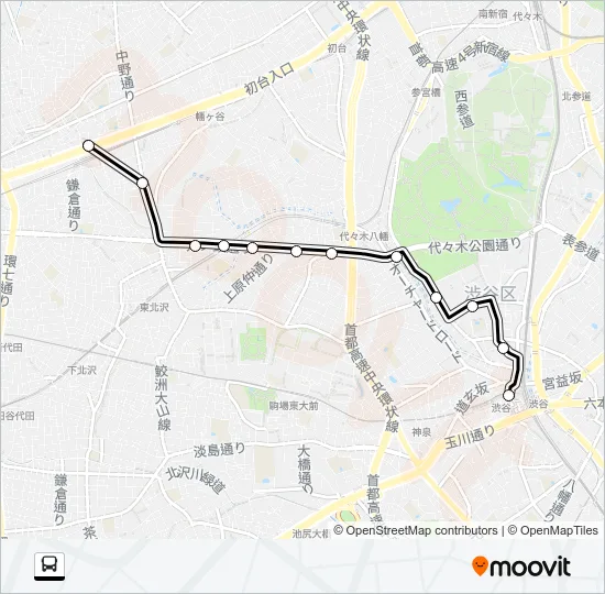 渋６９ Bus Line Map