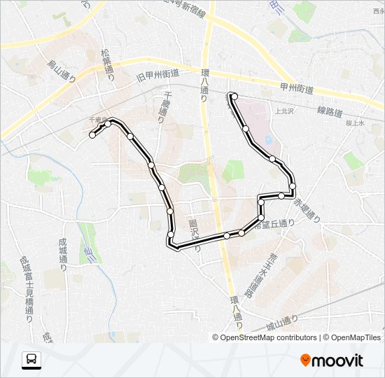 烏５１ Bus Line Map