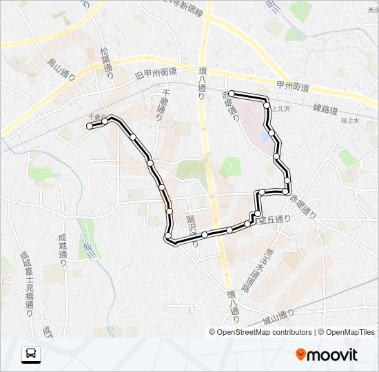烏５１ Bus Line Map