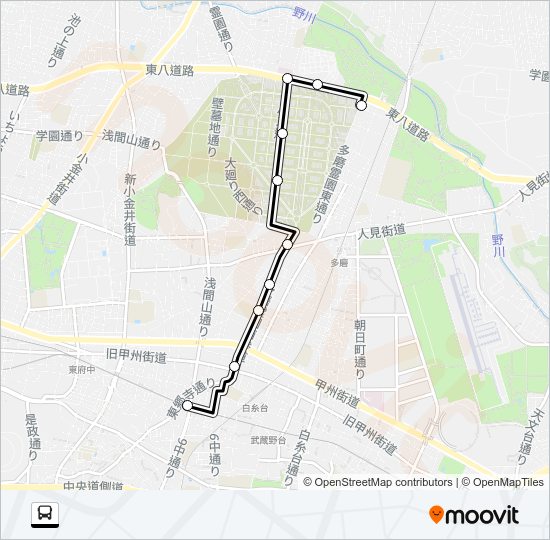 磨０１ Bus Line Map