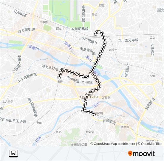 立６５ Bus Line Map