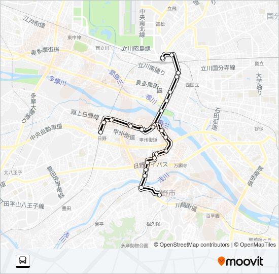 立６５ Bus Line Map