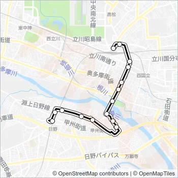 立６６ Bus Line Map