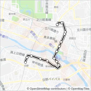 立６６ Bus Line Map