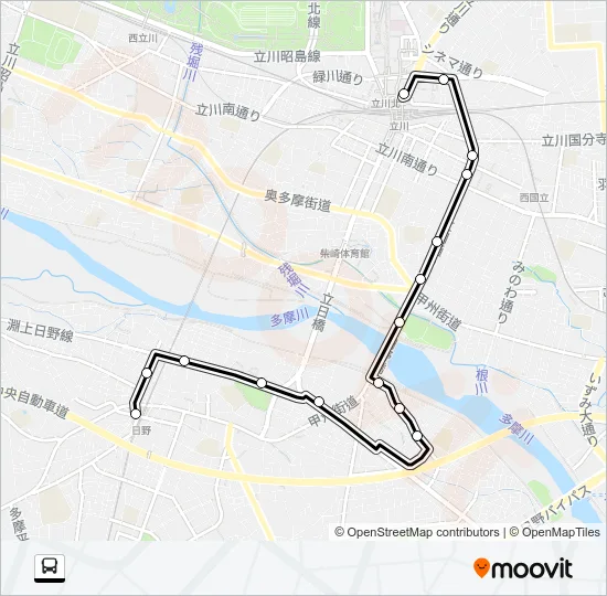 立６６ Bus Line Map