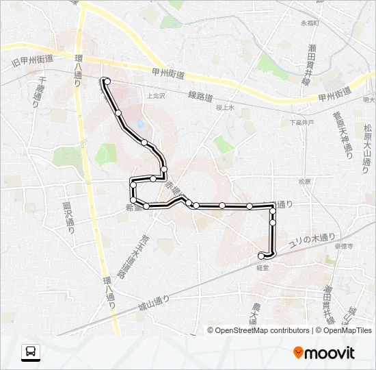 経０２ Bus Line Map