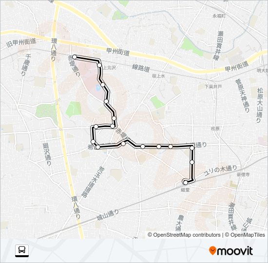 経０２ Bus Line Map