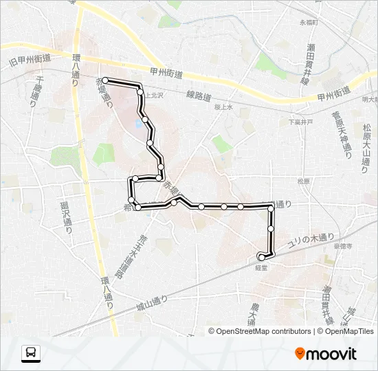 経０２ Bus Line Map