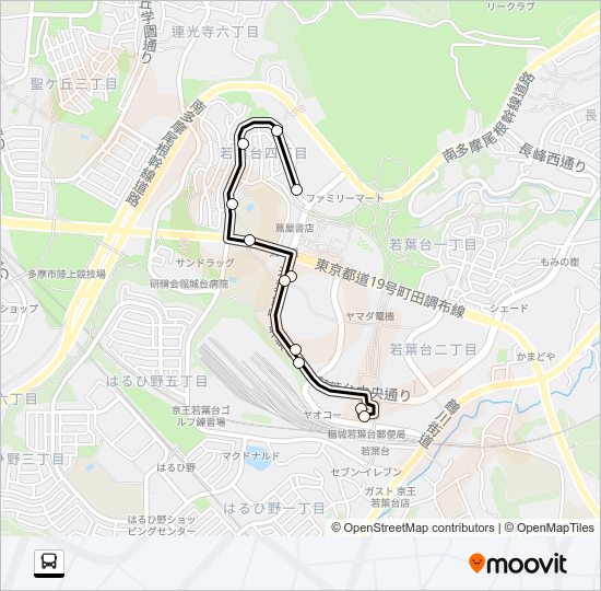 若０１ Bus Line Map
