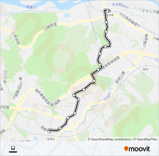 若０２ Bus Line Map