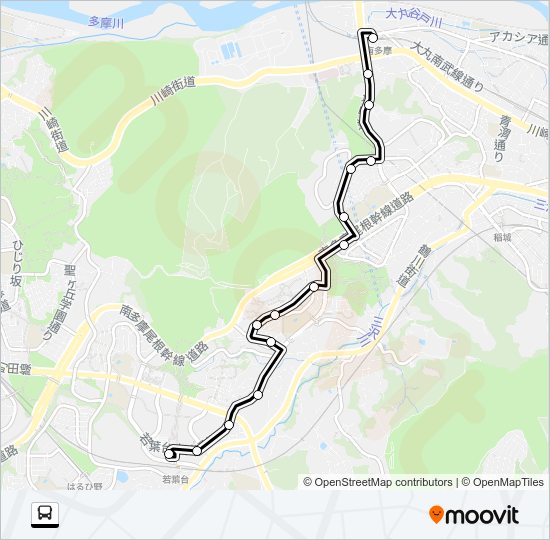 若０２ Bus Line Map