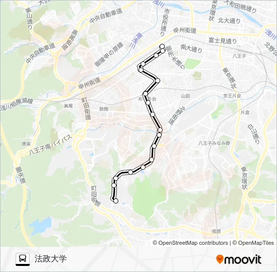 西５６ Bus Line Map