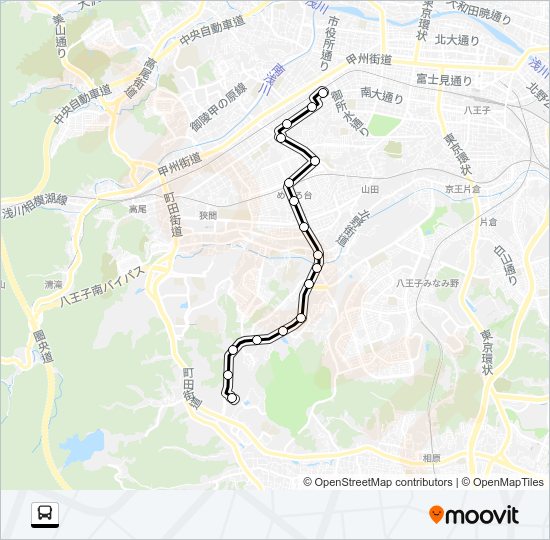 西５６ Bus Line Map
