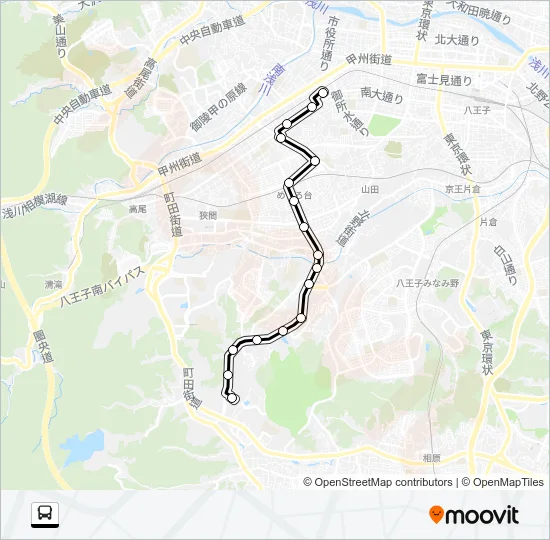 西５６ Bus Line Map