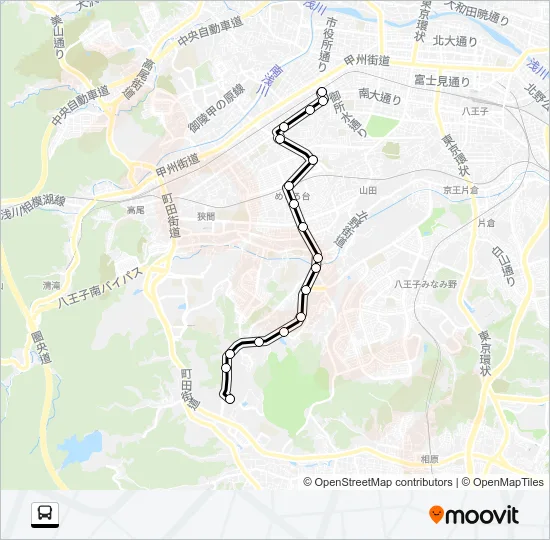 西５６ Bus Line Map