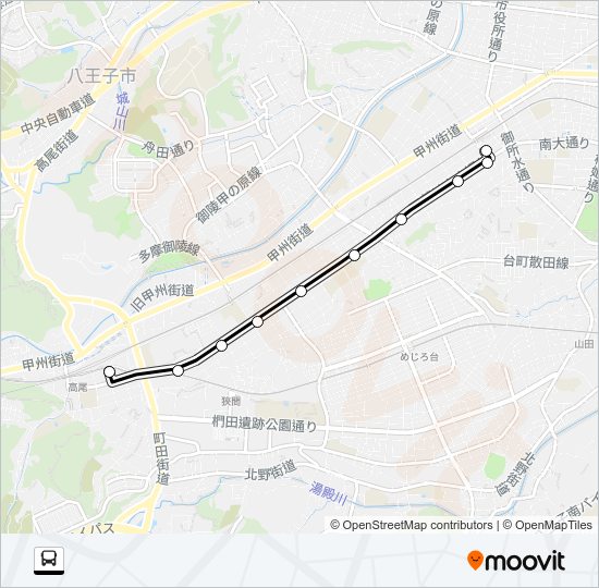 西６２ Bus Line Map