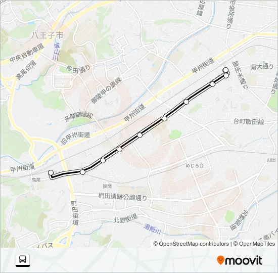 西６２ Bus Line Map