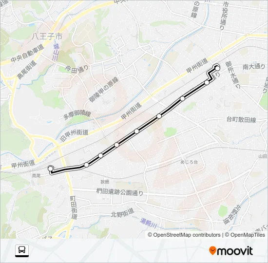 西６２ Bus Line Map