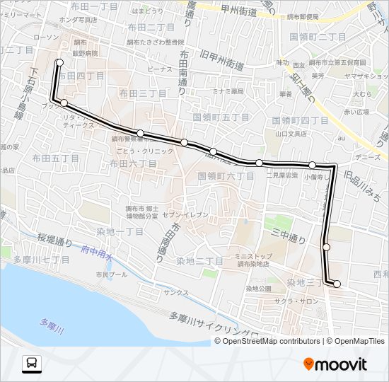 調０１ Bus Line Map