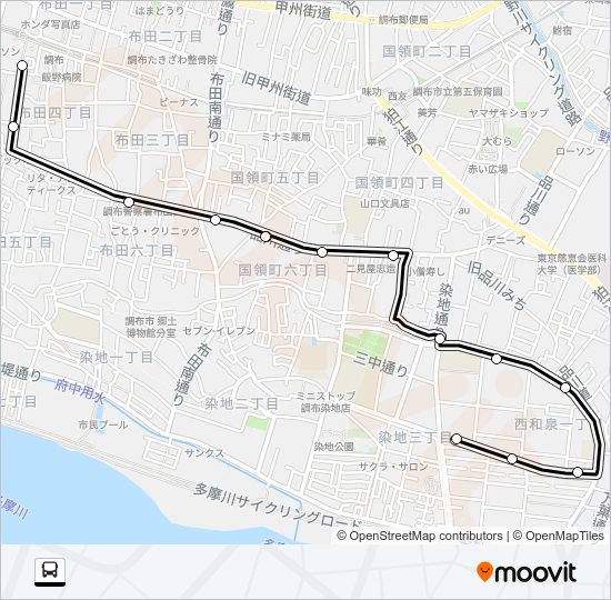 調０１ Bus Line Map