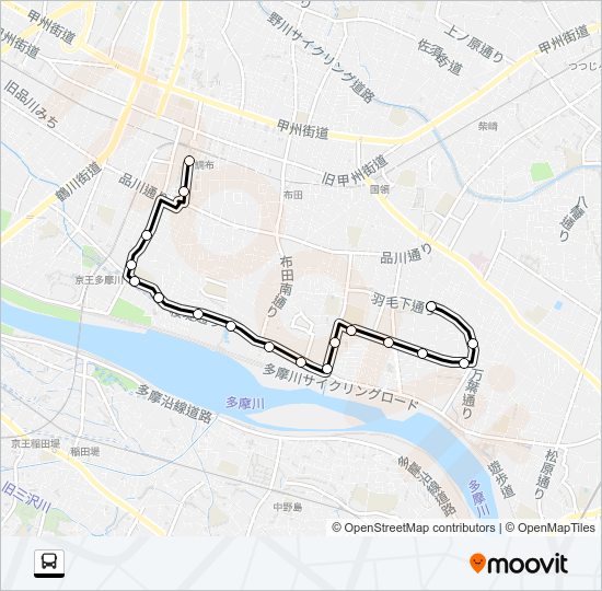調１１ Bus Line Map