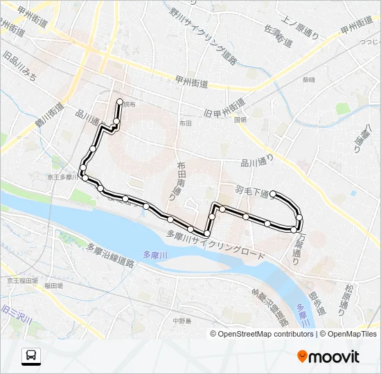 調１１ バスの路線図