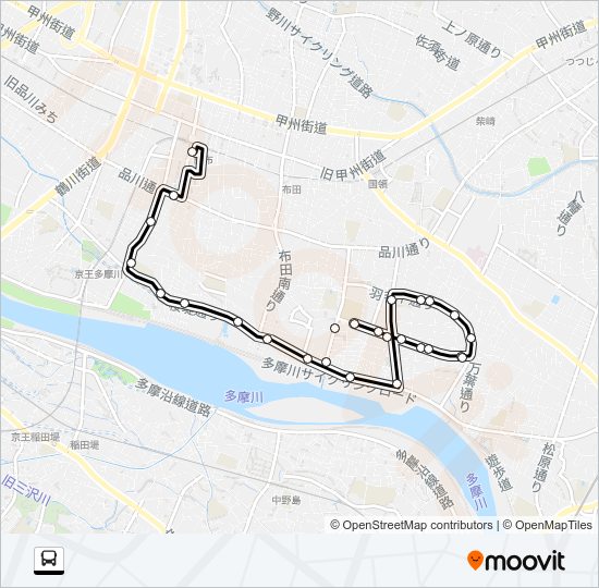 調１１ Bus Line Map