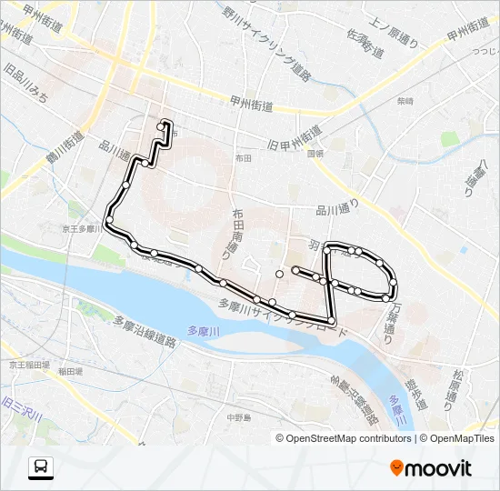 調１１ バスの路線図