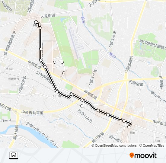 調３３ Bus Line Map