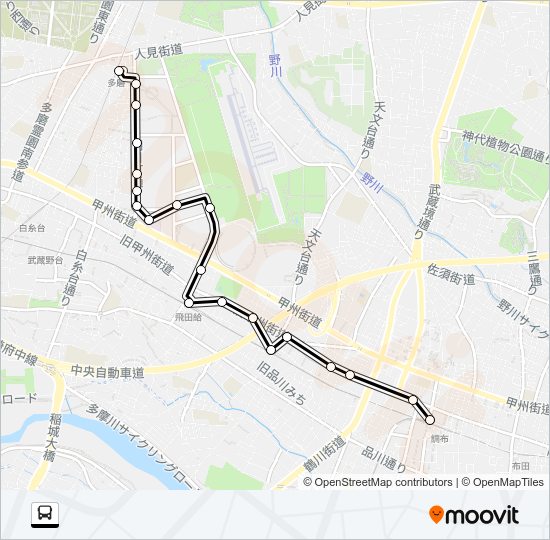 調３３ Bus Line Map