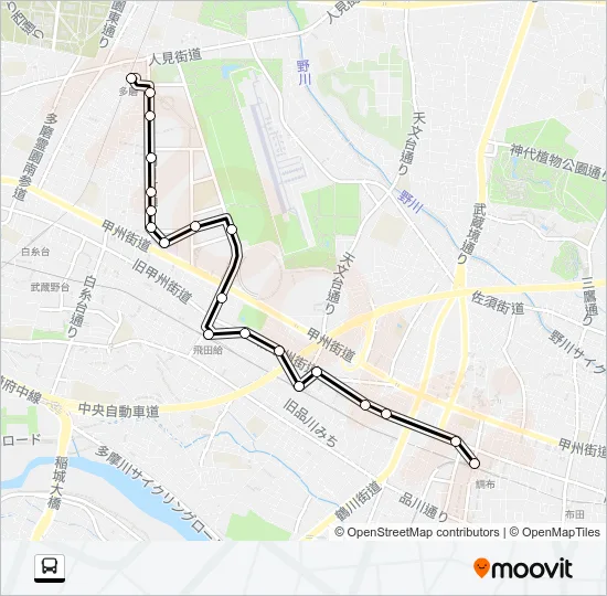 調３３ Bus Line Map