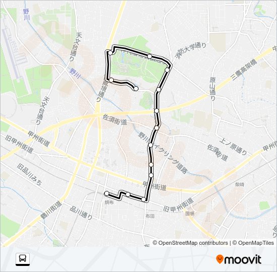 調３４ Bus Line Map