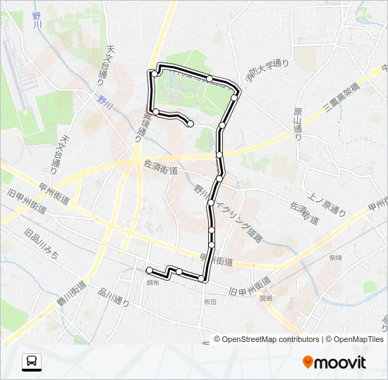 調３４ Bus Line Map