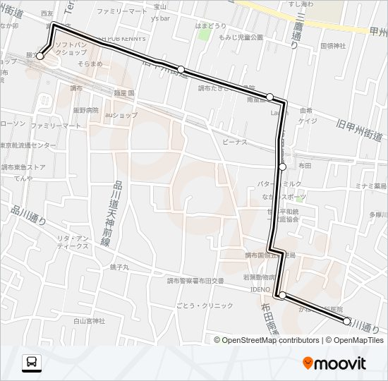 調３９ Bus Line Map